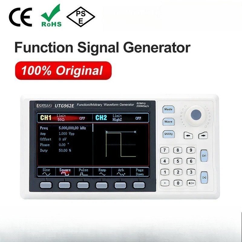 Function Signal Generator UTG9 - огляд і ціна Dual Channel Arbitrary Waveform Function Generator 60Mhz