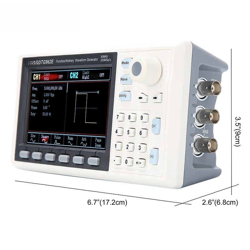 Function Signal Generator UTG9 - огляд і ціна Dual Channel Arbitrary Waveform Function Generator 60Mhz