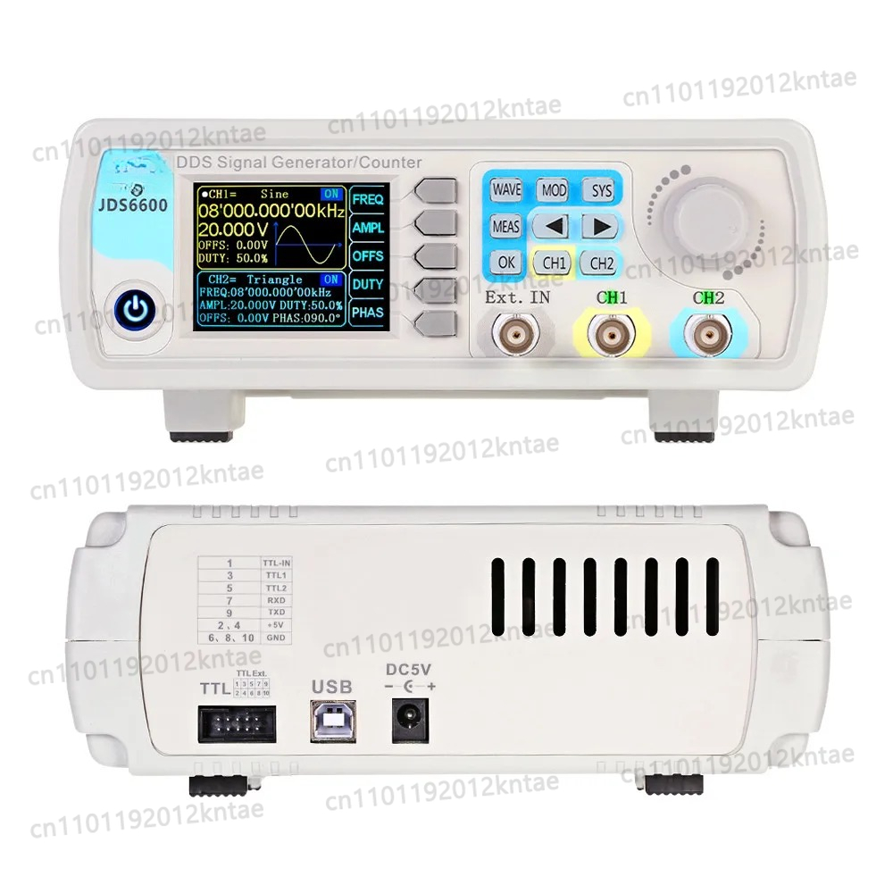 JDS6600 15/30/40/50/60MHz DDS  - огляд і ціна Dual Channel Arbitrary Waveform Function Generator 60Mhz