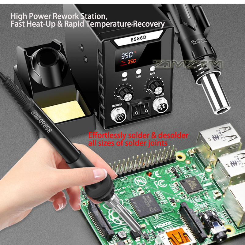 2 in 1 Hot Air Rework Station  - огляд і ціна Smd Rework Station Hot Air Soldering 2 In 1