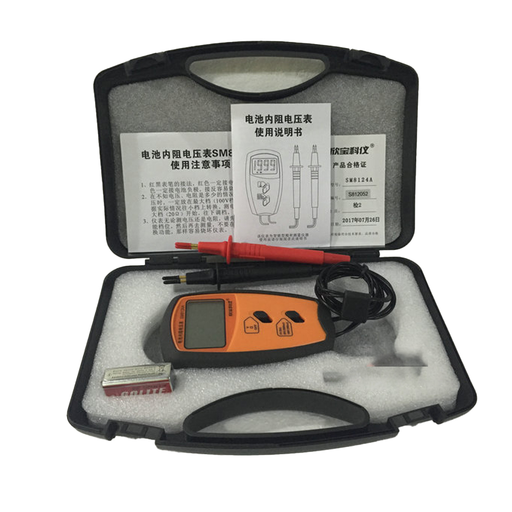 SM8124A Four-Wire Portable Bat - огляд і ціна Battery Internal Resistance Tester Four Wire