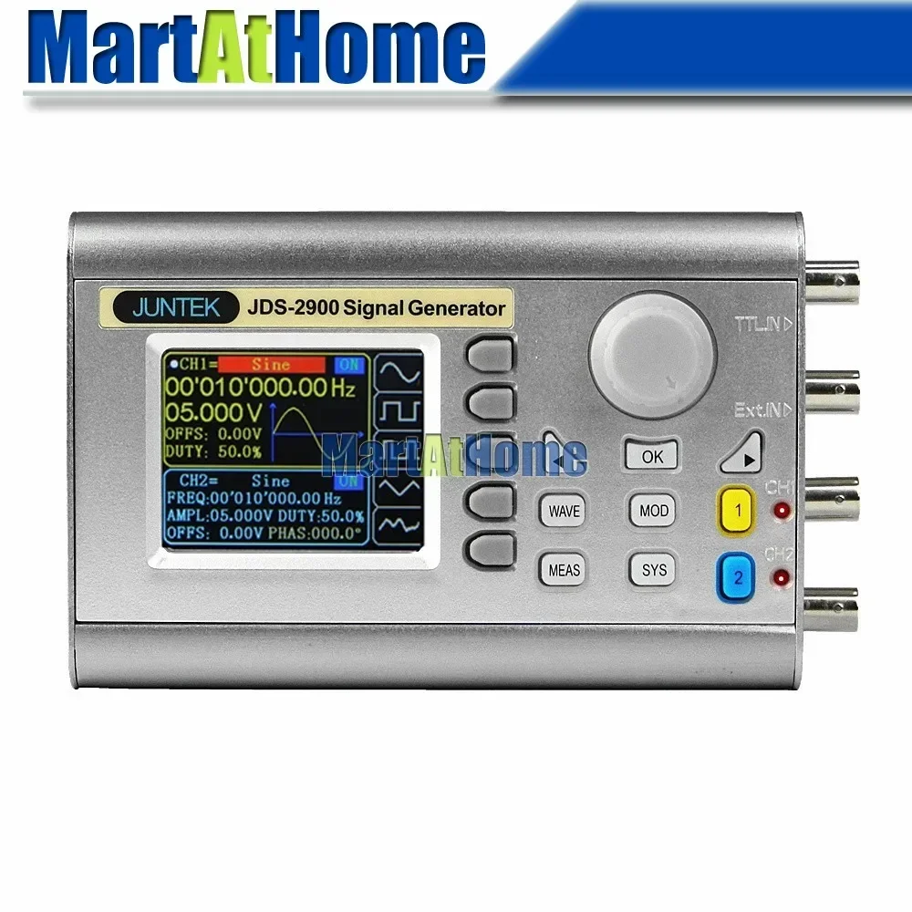 Digital Dual-channel DDS Signa - огляд і ціна Dual Channel Arbitrary Waveform Function Generator 60Mhz